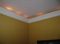 photo of crown molding lighting with string lights
