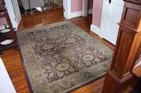 photo of an area rug in a foyer