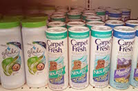 photo of powdered carpet cleaning products
