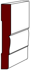 drawing of a one-piece door and window casing
