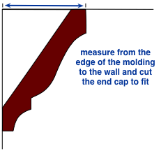 diagram for measuring an outside compound miter joint return