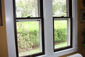 photo of 2 old house wooden windows