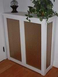 photo of a wooden radiator cover