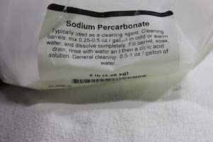 photo of sodium percarbonate product label