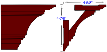 diagram for a simple cove crown molding design