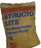photo of a bag of structo-lite brown coat plaster